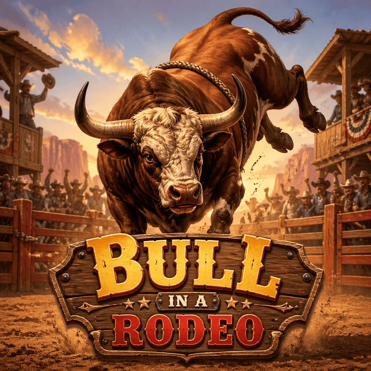 Thrill Bull in a Rodeo